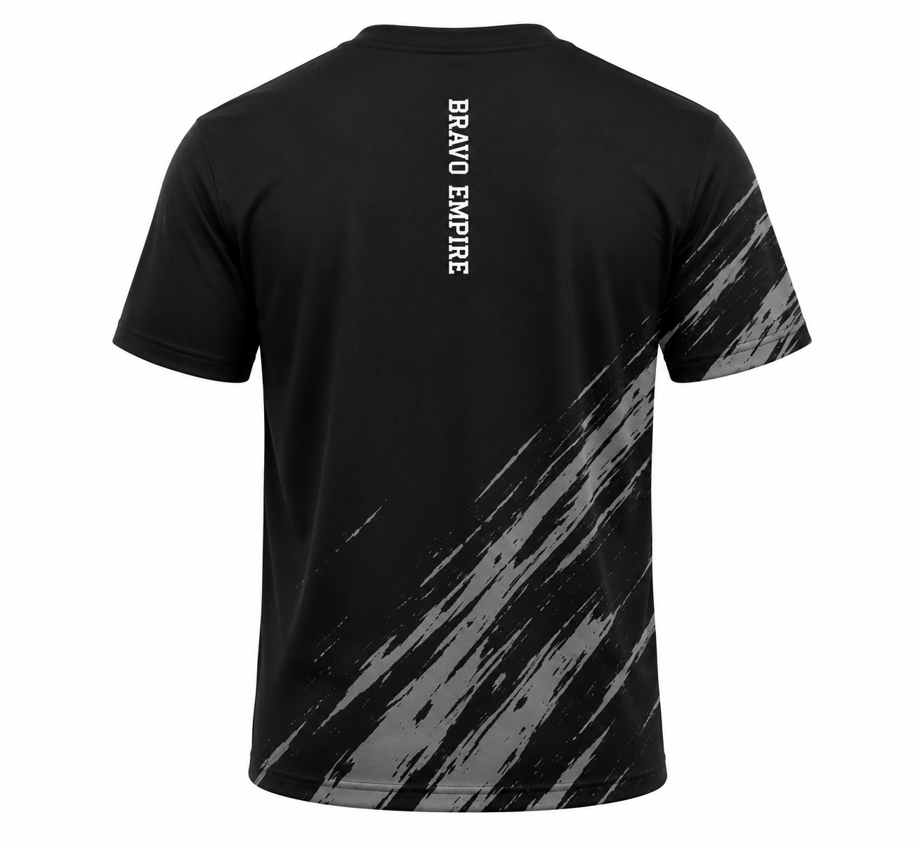 Bravo Empire Printed T-Shirt – Black & Grey