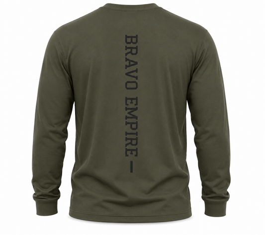 Bravo Empire Long Sleeve T-Shirt – Olive Green