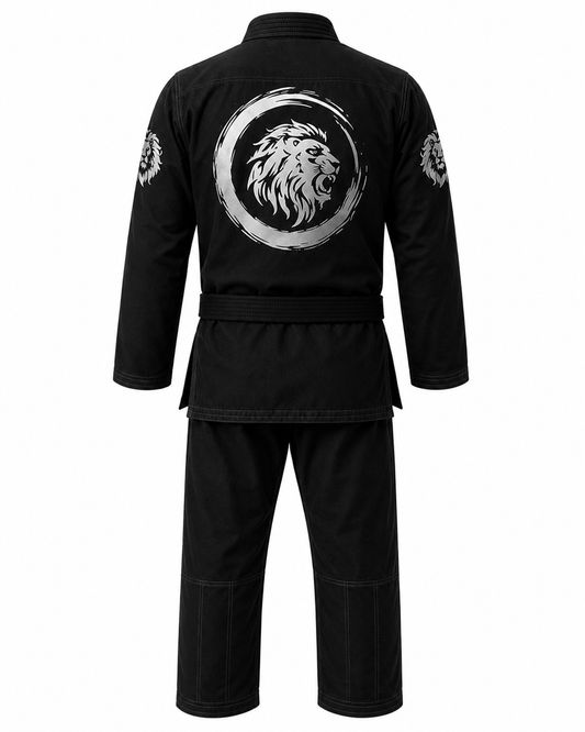 Bravo Empire Premium BJJ Gi – Jet Black & Silver
