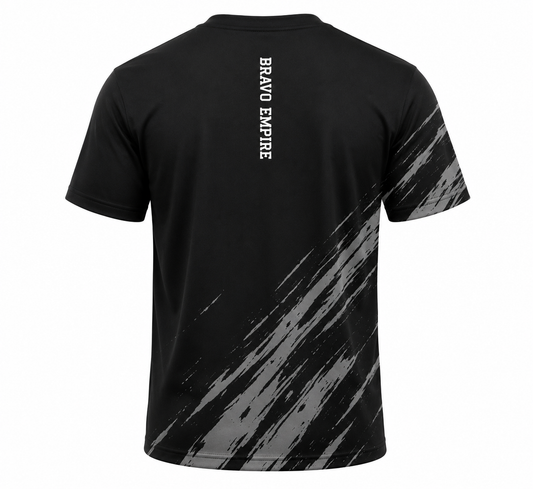 Bravo Empire Printed T-Shirt – Black &amp; Grey