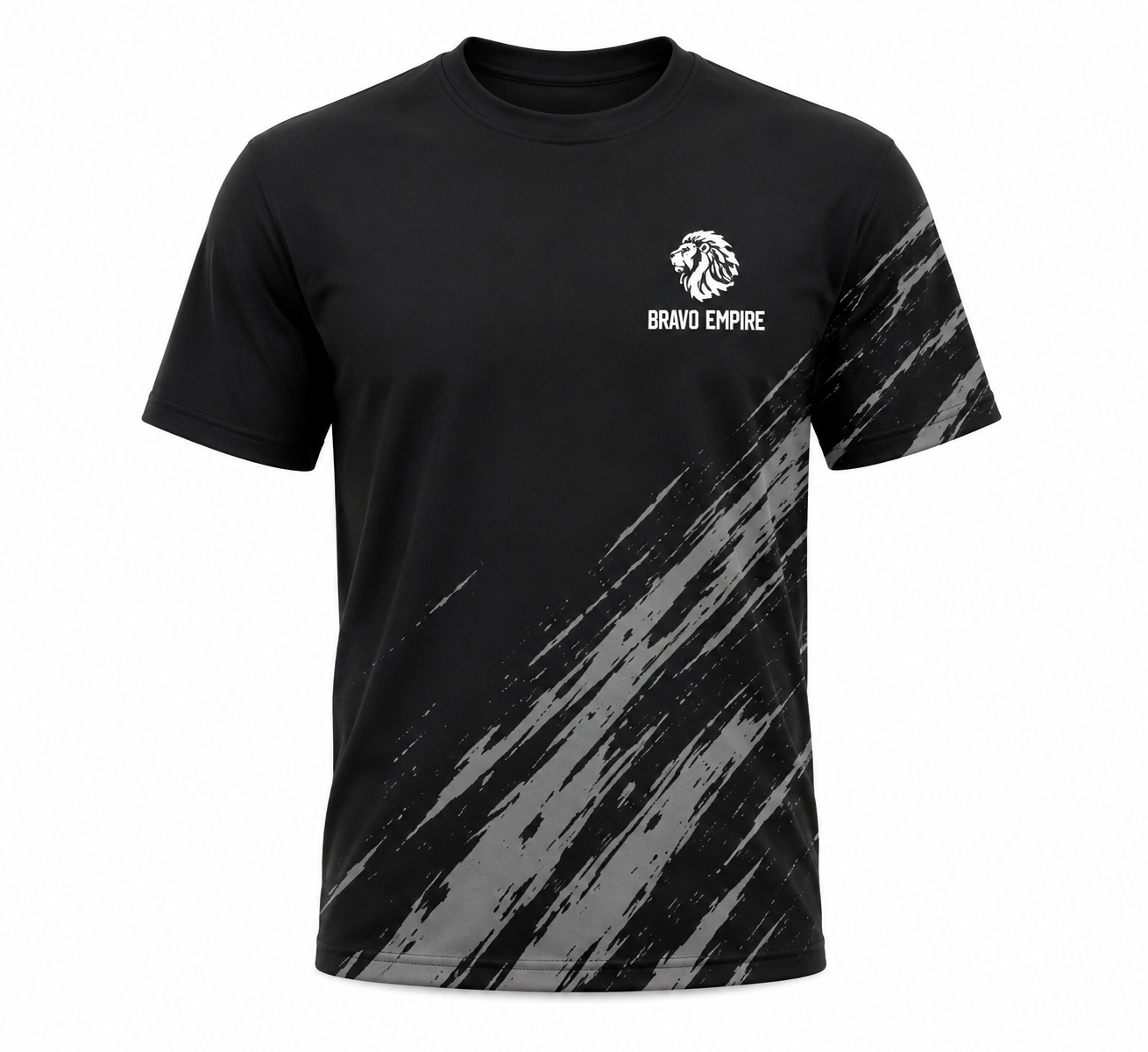 Bravo Empire Printed T-Shirt – Black &amp; Grey