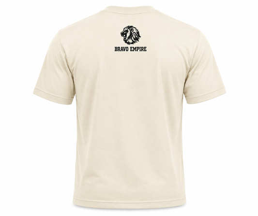 Bravo Empire Graphic Lion T-Shirt – Cream
