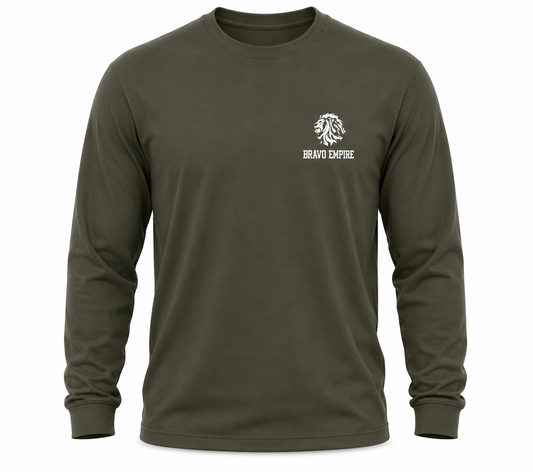 Bravo Empire Long Sleeve T-Shirt – Olive Green