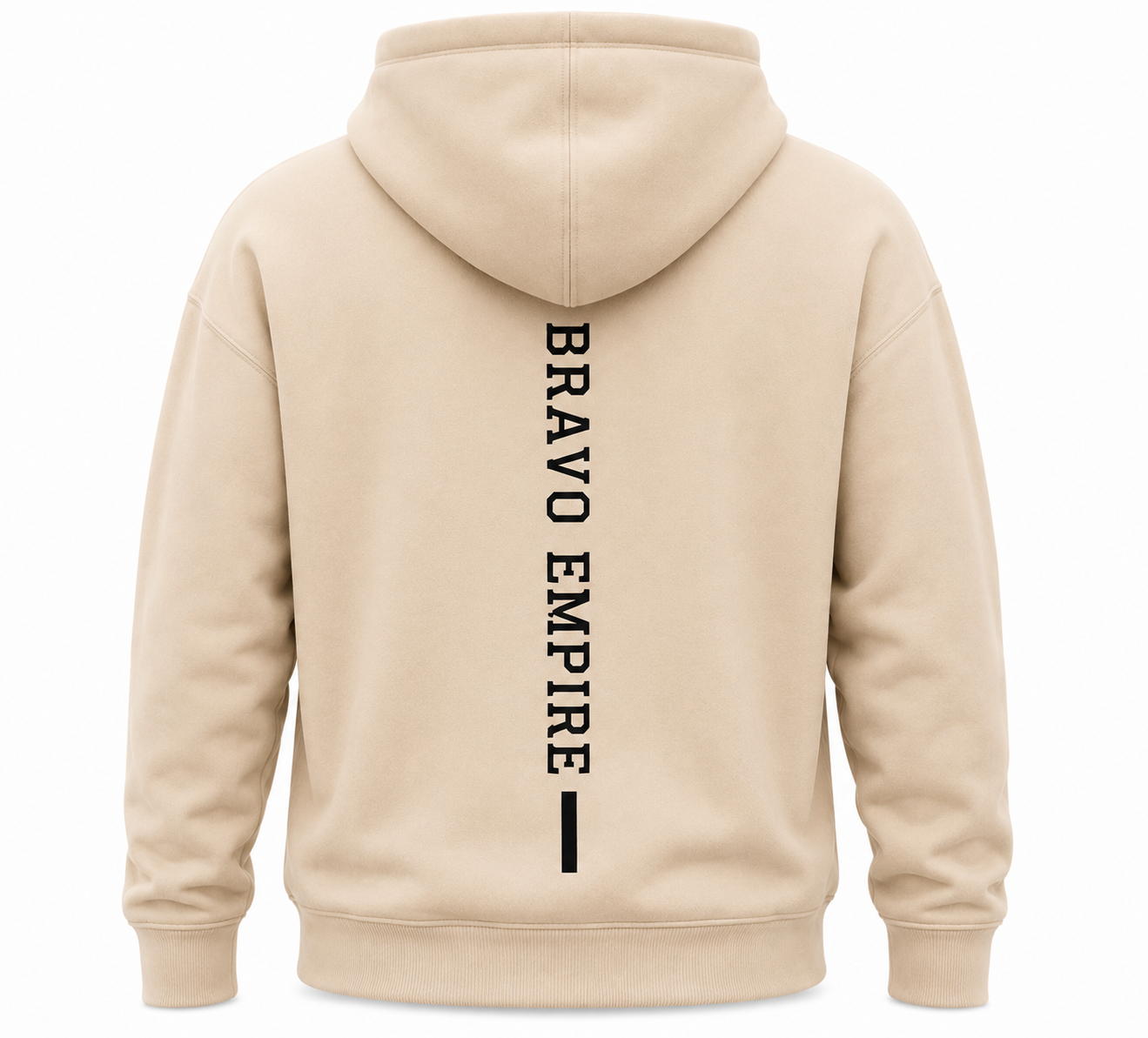 Bravo Empire Premium Pullover Hoodie – Sand Beige