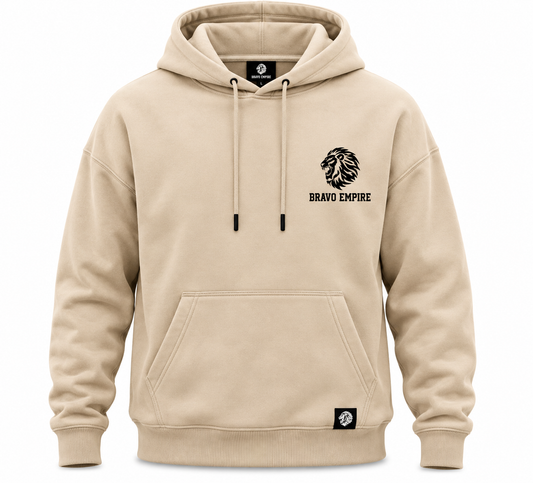 Bravo Empire Premium Pullover Hoodie – Sand Beige