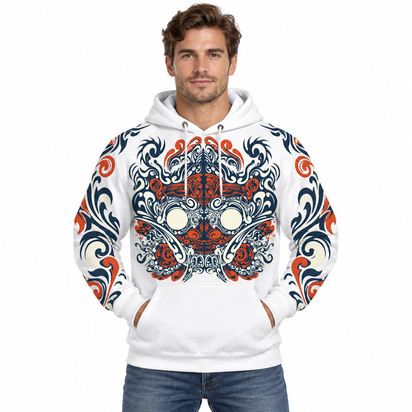 Bravo Men’s Oni Warrior Graphic Pullover Hoodie