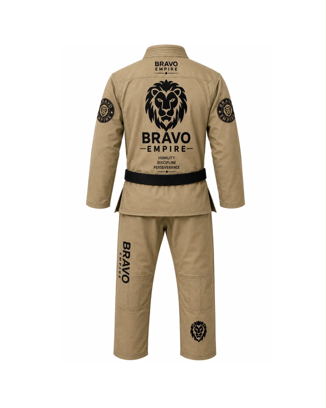 Bravo Empire Premium BJJ Gi – Sand &amp; Black