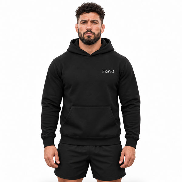 Bravo Men’s Lone Wolf Black Pullover Hoodie